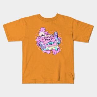 Pink Halloween Spell Book Kids T-Shirt